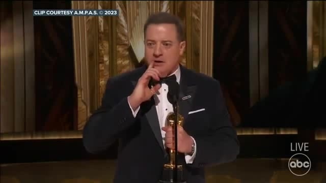 Brendan Fraser S Acceptance Speech For Best Actor At 2023 Oscars Coub