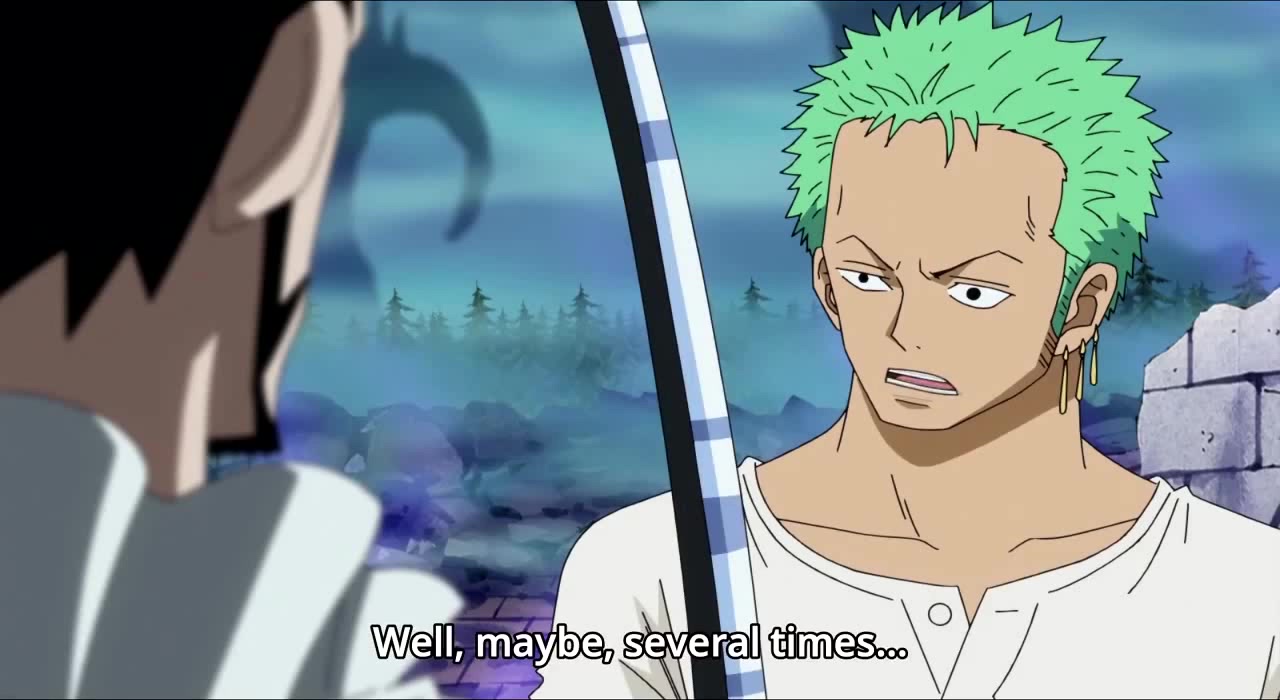 Mihawk teaches Zoro about Haki (Flashback) | One Piece | 720 | 1080p ...