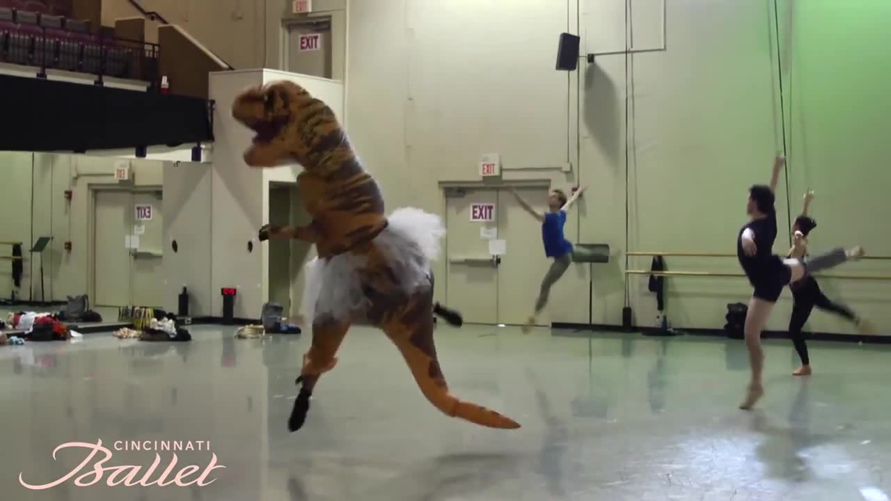 T REX DANCING BALLET Coub The Biggest Video Meme Platform