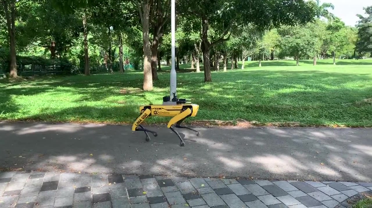 Robot Dog Patrolling To Secure Quarantine Rules In Singapore Suite