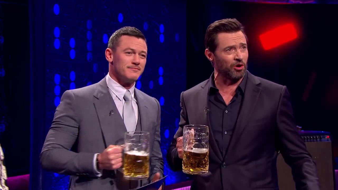 Luke Evans And Hugh Jackman's Gaston Sing Off The Jonathan Ross Show