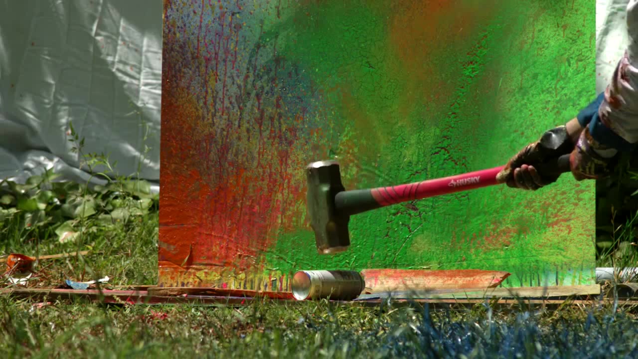 Exploding Spray Paint at 2500fps The Slow Mo Guys Coub The