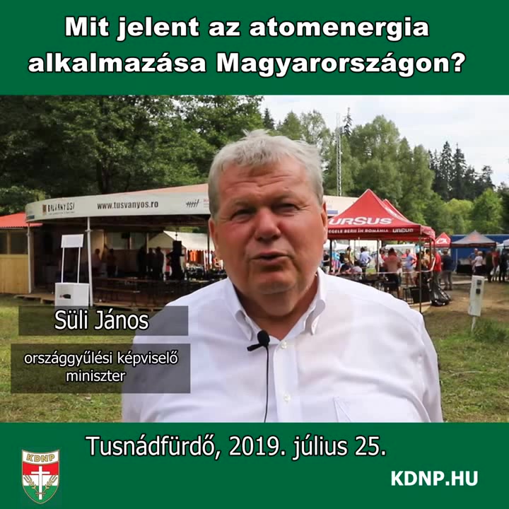 Süli János Mit jelent az atomenergia Magyarországon? Coub The