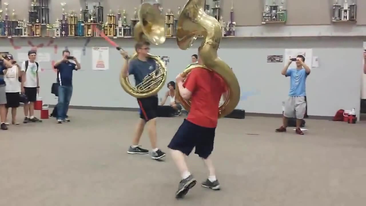 Sousaphone Lightsaber Battle Coub The Biggest Video Meme Platform