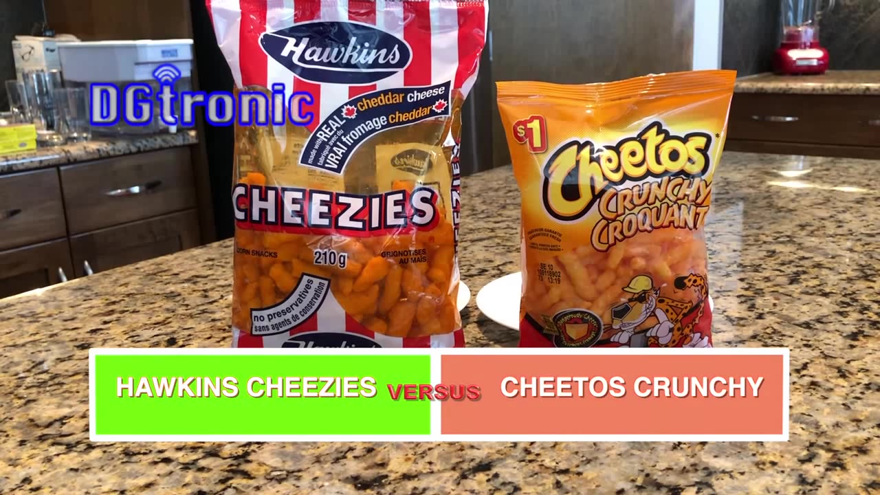 American VERSUS Canadian cheese puffs HAWKINS CHEEZIES vs CHEETOS CRUNCHY Coub The Biggest
