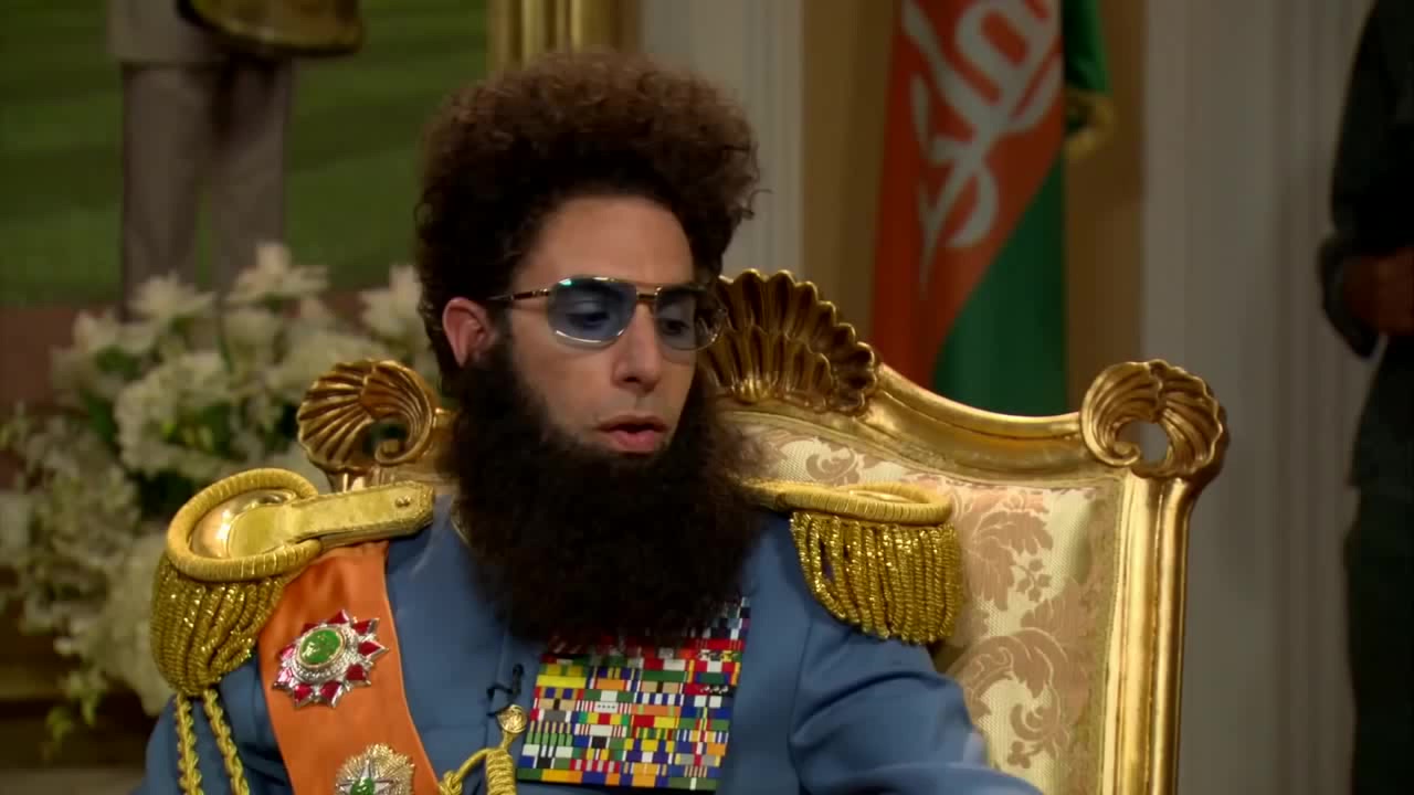 THE DICTATOR spit to floor 