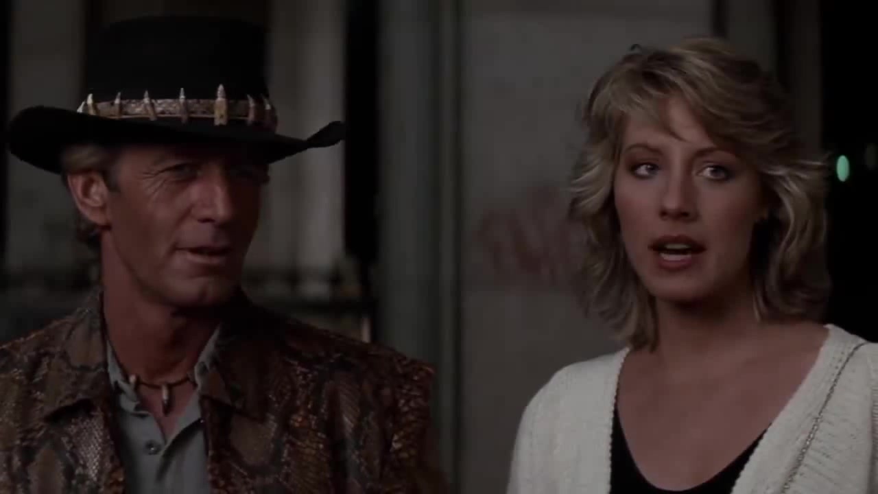 Crocodile Dundee That is not a knife scene! Coub The Biggest