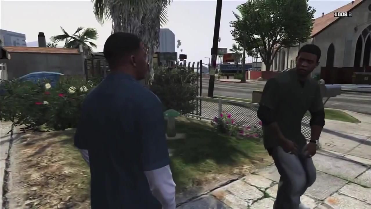 Can a loc come up in your crib? GTA V Lamar nigga scene Coub The