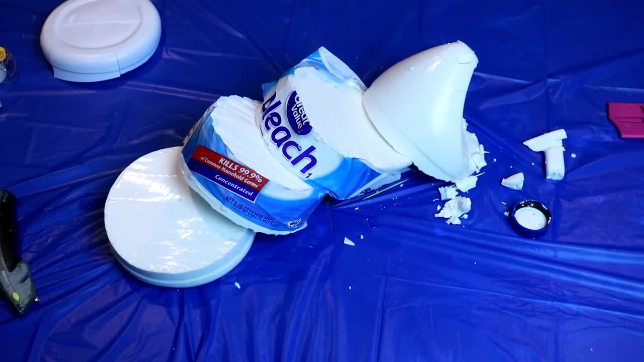 How to Make HUGE Gummy BLEACH Bottle Shape Jelly Dessert Easy DIY Gummy