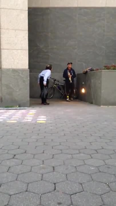 Small Angry Man Yells At Trumpet Player Small, Angry Man Yells at Trumpet Player in New York City - Coub - The