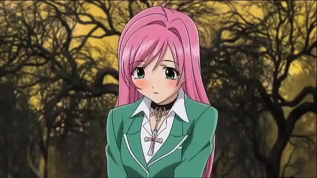 Rosario + Vampire Funimation English Dub Clip - Bike Scene - Meet Moka ...