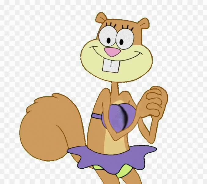 sandy cheeks looks good on her swimsuit - Coub - The Biggest Video Meme ...