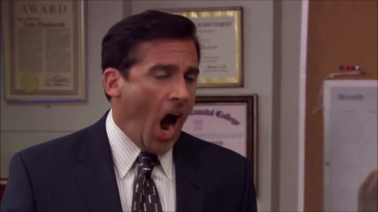 Michael Scott [Steve Carell]: NO GOD! NO GOD, PLEASE NO, NO, NO, NOOOOO ...