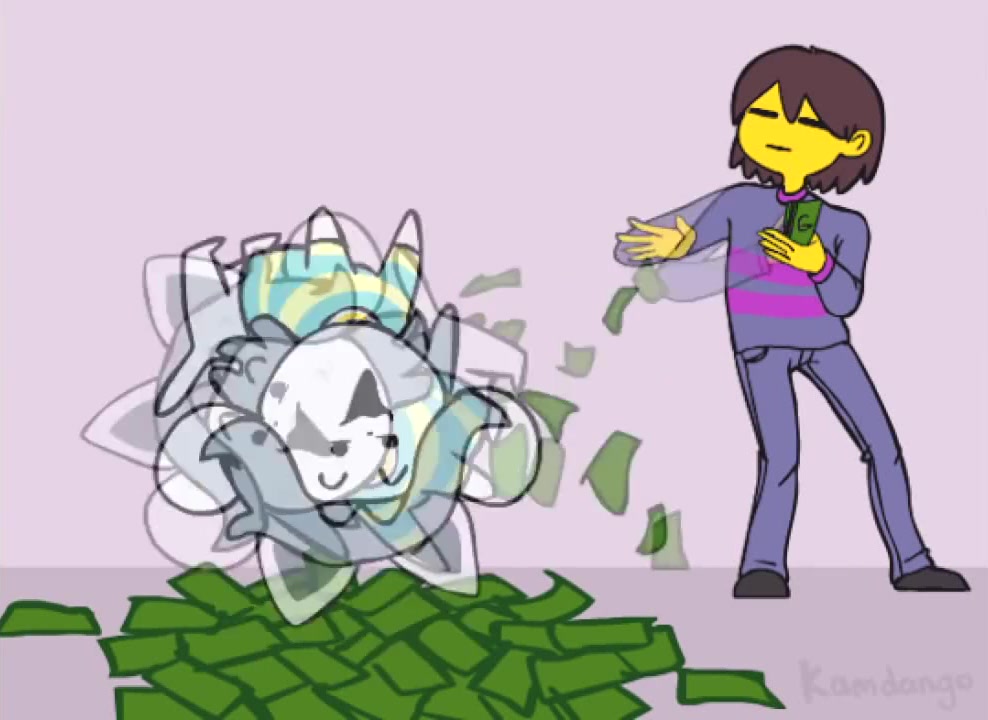Undertale Temmie get money Coub The Biggest Video Meme Platform