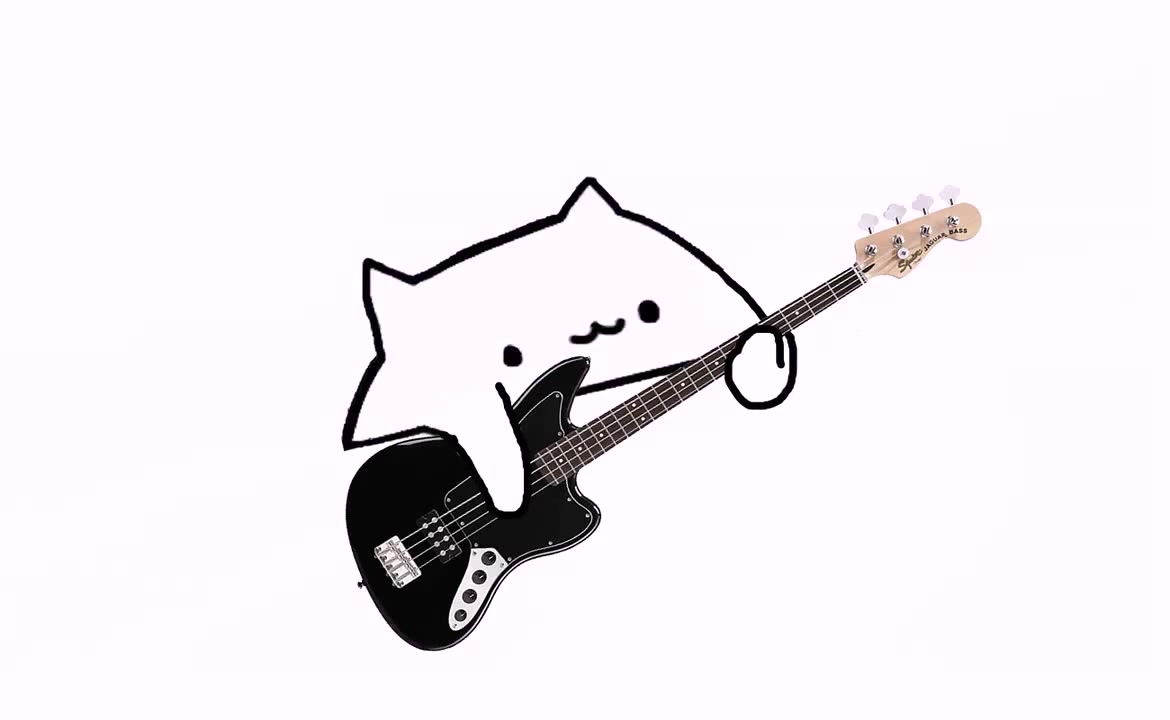 Кот рокер рисунок