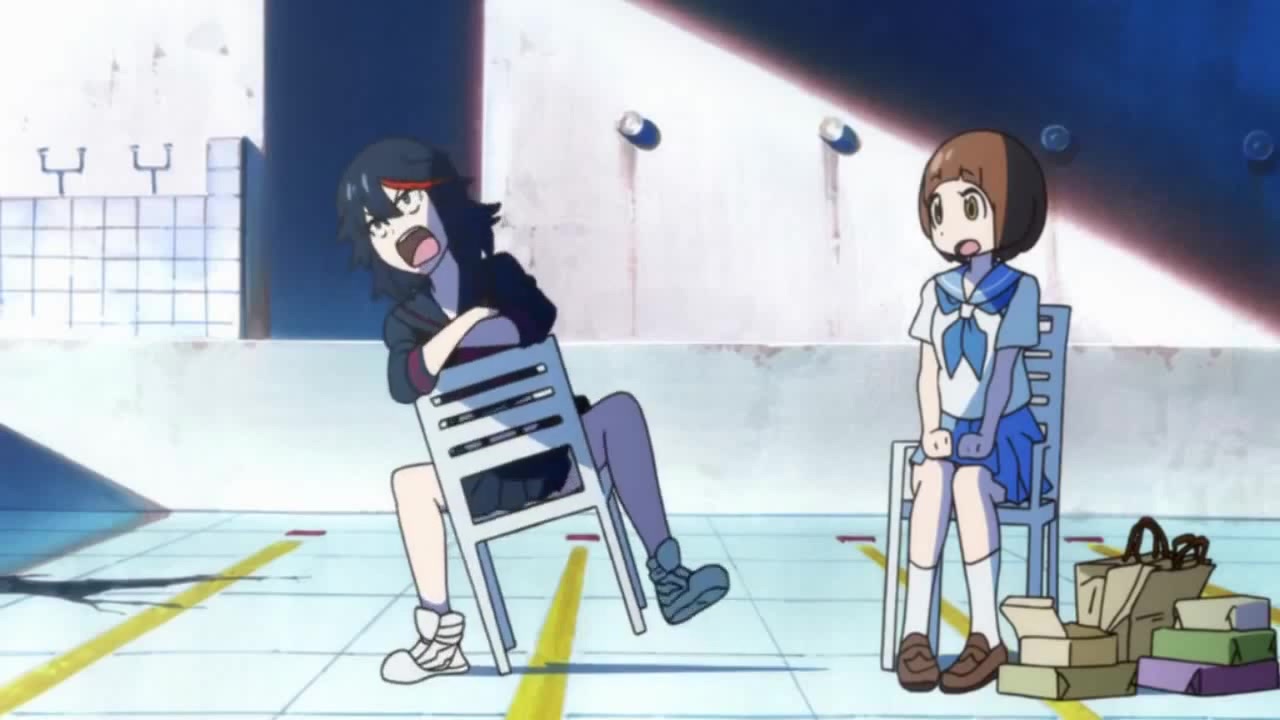 ryuko matoi just really hates chairs Coub The Biggest Video Meme Platform