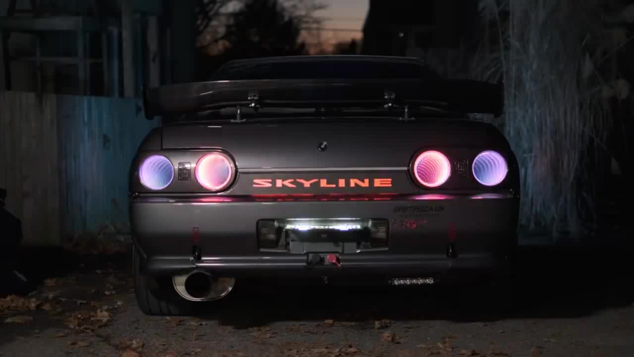 R32 SKYLINE HD INFINITY MIRROR Tail lights Coub The Biggest Video