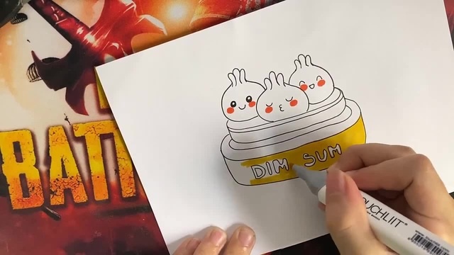 Vẽ Sticker Đồ Ăn Đáng Yêu | Vẽ Hình Bánh Bao Dimsum Cute | Draw ...