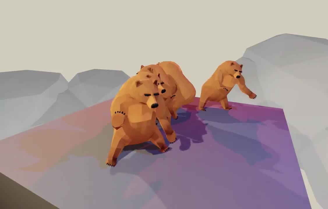 Bears dancing to sweet dreams