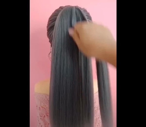 Hair Style Girl For Long Hair | Open Hairstyle Simple And Easy | Cute  Hairstyles For Jeans Top - Coub - The Biggest Video Meme Platform