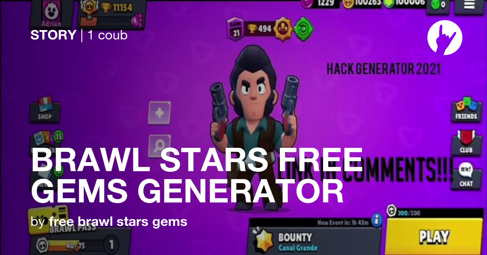 BRAWL STARS FREE GEMS GENERATOR Coub